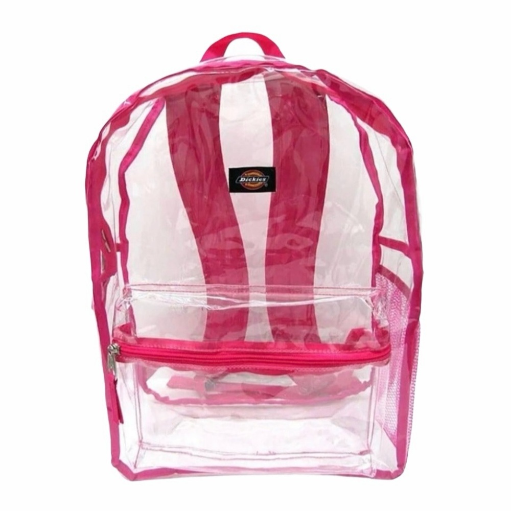 Dickies Clear Backpack with Pink Trim